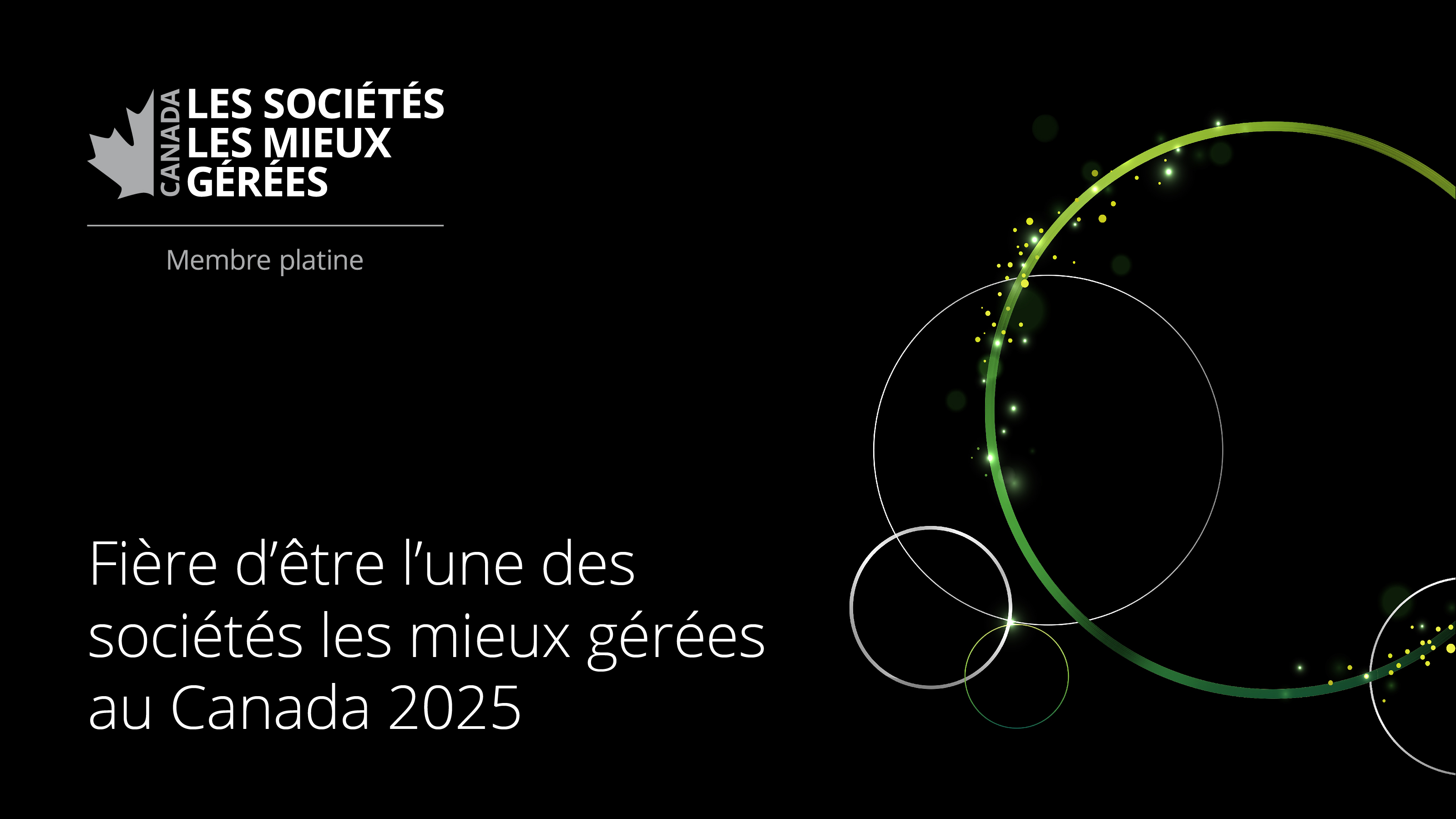Produits Kruger a obtenu le titre de lauréate du Club Platine dans le cadre du programme des sociétés les Mieux gérées au Canada.