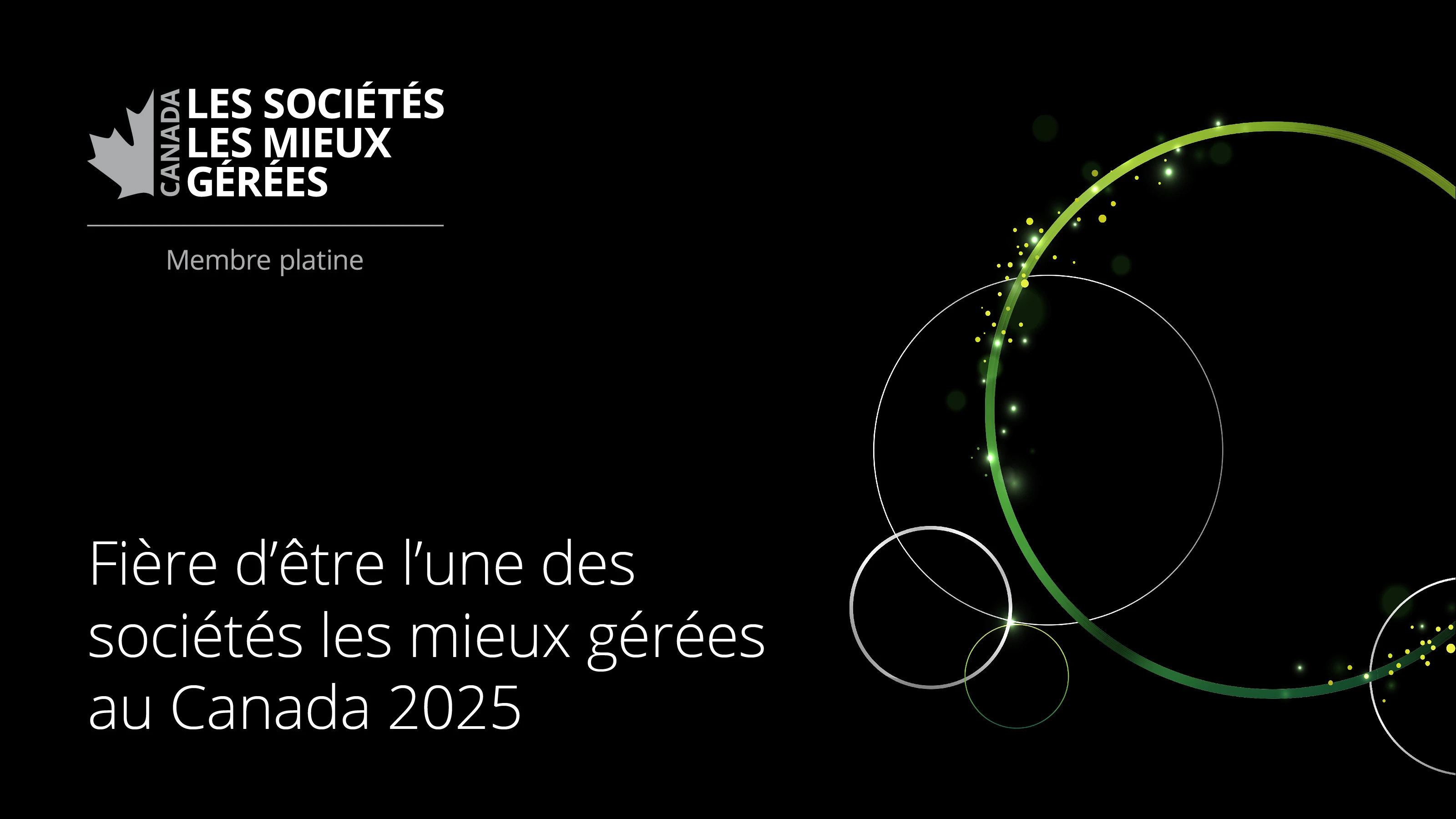 Produits Kruger a obtenu le titre de lauréate du Club Platine dans le cadre du programme des sociétés les Mieux gérées au Canada.